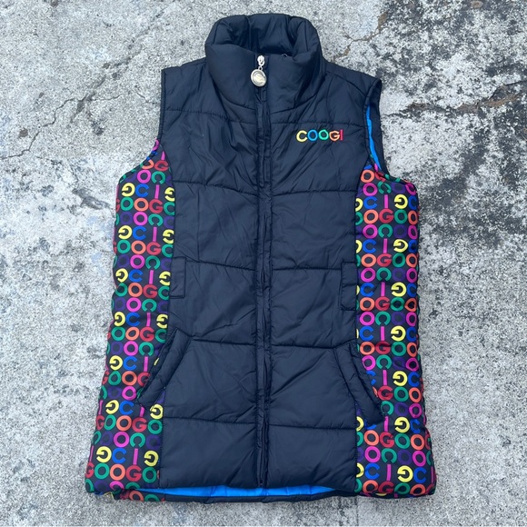 COOGI Other - Coogi Black Logo Puffy Vest - Size Large (12/14)